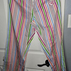 NFL Kansas City Chiefs Multicolor Striped Pajama Pants